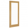 ValDor Internal Prefinished Oak Cheshire 1 Full Light Doors [Etched Glass] - view 2