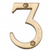 Heritage Brass C1567 Polished Brass Face Fixing 51mm Numerals - view 4