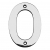Eurospec Cast Polished Stainless Steel Face Fixing 100mm Numerals - view 1