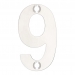 Zoo Polished Stainless Steel Face Fixing 50mm Numerals - view 10