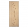 LPD Internal Unfinished Oak Girona FD30 Fire Doors - view 1