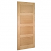 ValDor Internal Unfinished Oak Shaker 4P Doors - view 2