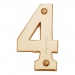 Heritage Brass C1566 Polished Brass Face Fixing 76mm Numerals - view 5