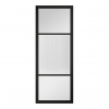 LPD Internal Prefinished Black Sutton Doors [Reeded Glass] - view 1