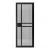 Deanta Internal Prefinished Black Dalston Doors [Tinted Glass] - view 2