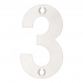 Zoo Polished Stainless Steel Face Fixing 75mm Numerals - view 4