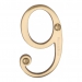 Heritage Brass C1560 Polished Brass Face Fixing 76mm Numerals - view 10