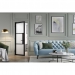 LPD Internal Prefinished Black Tribeca Doors [Reeded Glass] - view 2
