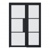 LPD Internal Prefinished Black Tribeca Sidelights [Clear Glass] - view 5