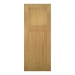 Deanta Internal Unfinished Oak Cambridge Doors - view 1