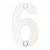 Zoo Polished Stainless Steel Face Fixing 75mm Numerals - view 7
