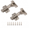 105 Degree Nickel Plated Sprung Soft Close Concealed Cabinet Hinges - view 1
