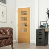 Deanta Internal Prefinished Oak Seville 4 Light Doors [Clear Glass] - view 3