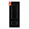 Deanta Internal Prefinished Black Sandringham FD30 Fire Doors - view 1