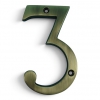 Traditional Antique Brass 100mm Numerals - view 4