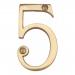 Heritage Brass C1560 Polished Brass Face Fixing 76mm Numerals - view 6