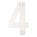 Zoo Polished Stainless Steel Face Fixing 75mm Numerals - view 5