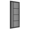 Deanta Internal Prefinished Black Brixton Doors [Tinted Glass] - view 2