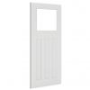 Deanta Internal White Primed Cambridge Doors [Clear Glass] - view 2