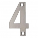 Zoo Satin Stainless Steel Face Fixing 50mm Numerals - view 5