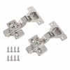 105 Degree Nickel Plated Sprung Soft Close Concealed Cabinet Hinges - view 3
