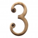 Heritage Brass C1560 Antique Brass Face Fixing 76mm Numerals - view 4