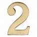 Heritage Brass C1568 Satin Brass Self Adhesive 51mm Numerals - view 3