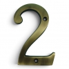 Traditional Antique Brass 100mm Numerals - view 3