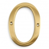 Traditional Polished Brass 100mm Numerals - view 1