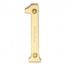Heritage Brass C1560 Satin Brass Face Fixing 76mm Numerals - view 2