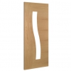 Deanta Internal Prefinished Oak Cadiz Doors [Clear Glass] - view 2