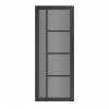 Deanta Internal Prefinished Black Brixton Doors [Tinted Glass] - view 1