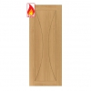 Deanta Internal Prefinished Oak Sorrento Pre-Finished FD30 Fire Doors - view 1