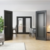Deanta Internal Prefinished Black Blenheim Doors - view 3