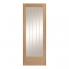 XL Joinery Internal Prefinished Oak Suffolk Original Pattern 10 Doors [Etched Glass] - view 1