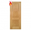 Deanta Internal Prefinished Oak Kensington Pre-Finished FD30 Fire Doors - view 1