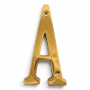 Traditional Polished Brass 100mm Numerals - view 10