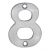 Eurospec Cast Satin Stainless Steel Face Fixing 50mm Numerals - view 9