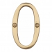 Heritage Brass C1560 Polished Brass Face Fixing 76mm Numerals - view 1