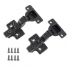 105 Degree Black Sprung Soft Close Concealed Cabinet Hinges - view 3