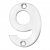 Eurospec Cast Polished Stainless Steel Face Fixing 50mm Numerals - view 10