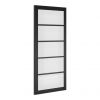 Deanta Internal Prefinished Black Shoreditch Doors [Clear Glass] - view 1