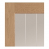XL Joinery Internal Prefinished Oak Suffolk Original Pattern 10 Doors [Etched Glass] - view 2
