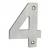 Eurospec Cast Satin Stainless Steel Face Fixing 100mm Numerals - view 5