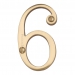 Heritage Brass C1560 Polished Brass Face Fixing 76mm Numerals - view 7