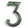 Traditional Satin Nickel 100mm Numerals - view 4