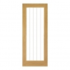 Deanta Internal Oak Ely 1 Full Light Doors [Etched Glass] - view 1