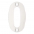 Zoo Polished Stainless Steel Face Fixing 50mm Numerals - view 1