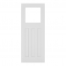 Deanta Internal White Primed Cambridge Doors [Clear Glass] - view 1