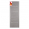 LPD Internal Prefinished Light Grey Vancouver FD30 Fire Doors - view 1